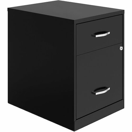 Lys File Cabinet, B/F, 2-Drawer, Steel, 18in, Black LYSVF218GABK